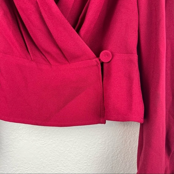 THE FIFTH LABEL Chemistry Long Sleeve Wrap Top, Red, Size XXS, NWT! - Picture 8 of 11